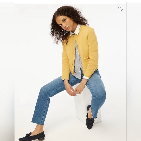J. Crew Yellow Cardigan Sweater - Picture 2 of 6